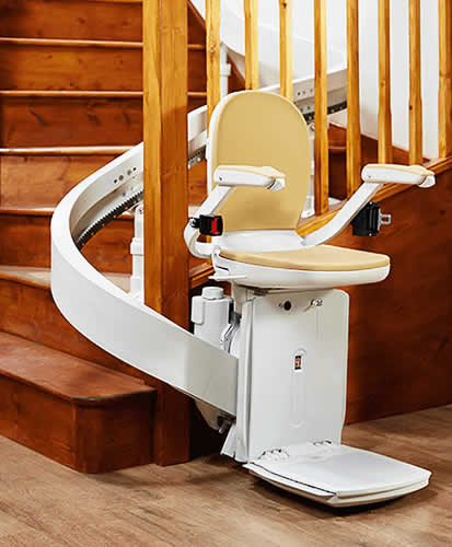 Brooks curved stairlift